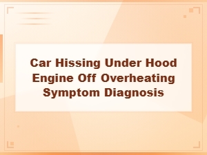 Car Hissing Under Hood Engine Off Overheating Symptom Diagnosis